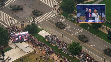 ABD’de doğum günü kutlaması üzere geçit merasimi