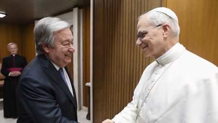 Papa Leo ve Guterres bir ortaya geldi